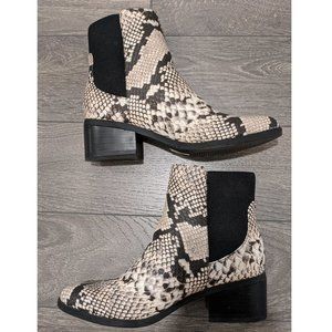Call It Spring Faux Snake Print Booties SZ 6